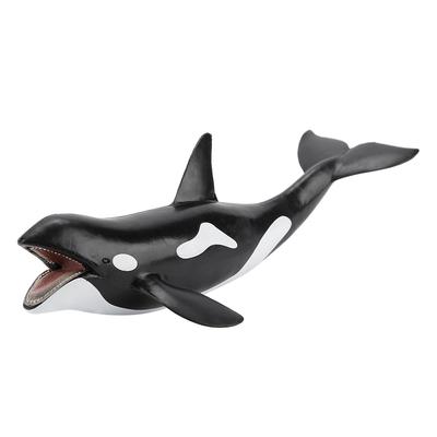 Simulation Whale Miniature Animal Toy Collection Figurine Home Decor Ornament (Killer Whale)