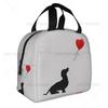 Xmas Cute Dachshund Dog Lover Animal Lunch Bag Small for Men Women Kids Outdoor Picnic Work School Lunch Box Bag Insulated Gift