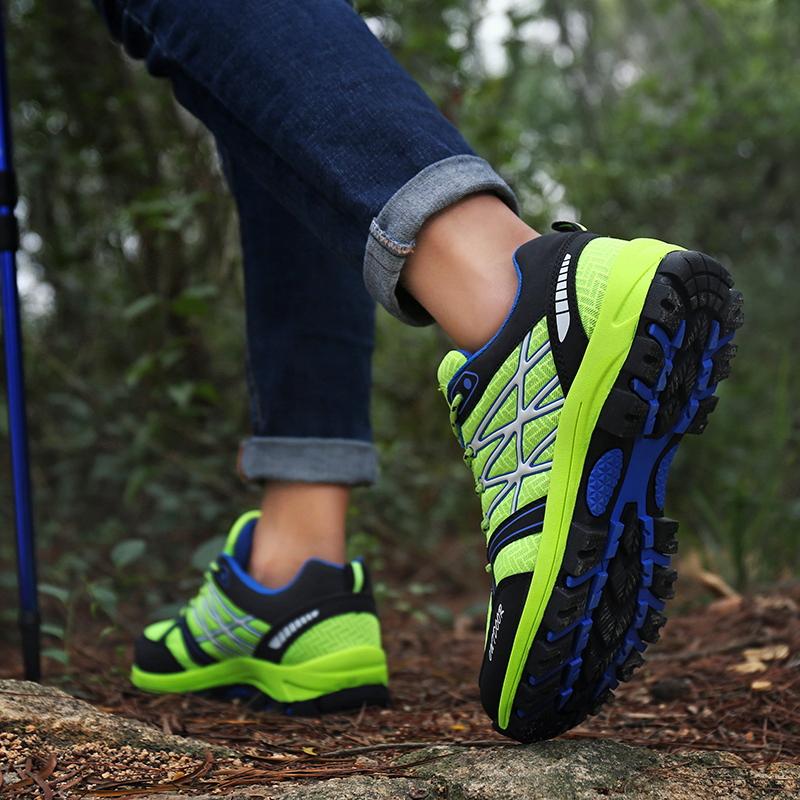 Wanderschuhe Herrenschuhe Rutschfest Niedrig geschnitten Outdoor-Sportschuhe Herren Schnürschuhe Verschleißfest Weich Atmungsaktiv Wanderschuhe Herren