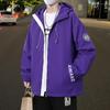 Jacke Herren Kapuzenjacke Frühling und Herbst Jacke Mode Lockere Jacke Herren Studenten Freizeitjacke