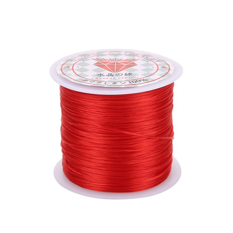 50meters 0.5mm Strong Elastic Beading Cord Thread For Bracelet Necklace Nylon Crystal Stretch String Wire DIY Jewelry Making