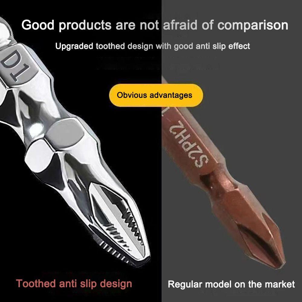 S2 High Hardness Cross Screwdriver Bit 65/100mm Electric Drill Bit for Hand Drills Electric Drills