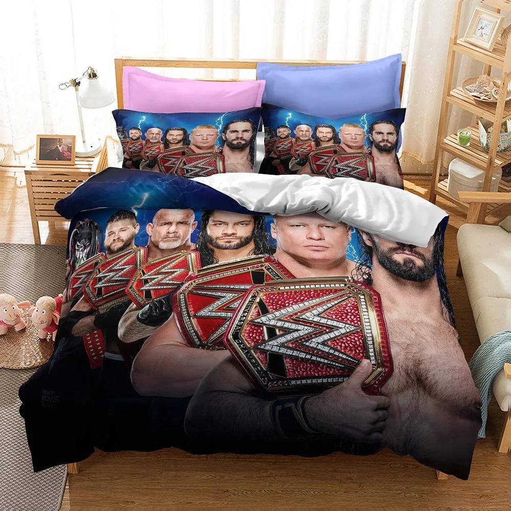 Wrestling Gladiators 3D Printed Duvet Case Pillowcase Bedding Set Twin Full King For Kids Adults Bedroom