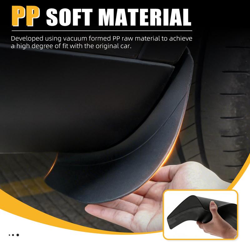 1Set Automotive Tire Mudguard For Tesla Model Y 2025 2026 Waterproof Prevent Mud Splashing Car Mud Flap Fender Trim Accessories