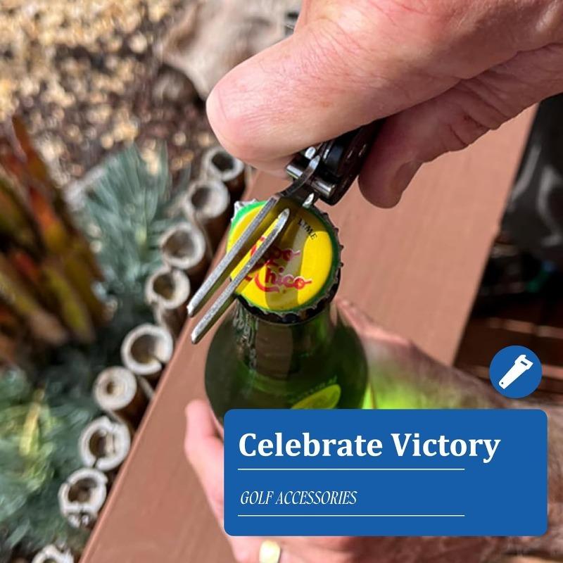 Golf Foldable Divot Repair Tool Golf Green Divot Tool, Pitch Groove Cleaner, Putting Green Fork Golf Accessories Training Tool