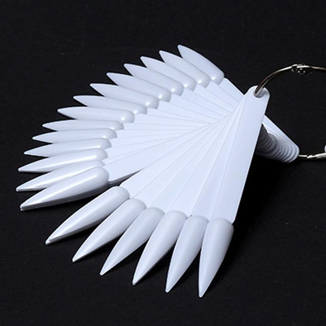 

50 шт., накладные ногти, гель-лак, тренировочная карточка, длинные шпильки, острые, показывающие диаграмму, палитра, пряжка, кольцо, маникюрный инструмент