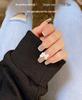European & American Frosted Nail Tips - Trapezoidal, Ballet, Teardrop Shapes, No Polish Needed, Crease-Free, Dual-Use Patches