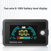Digitaler Leistungsmesser mit breiter 8-100V-Kompatibilität Korrosionsbeständiges ABS-Gehäuse für Elektrofahrzeuge DIY-Anwendungen