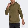 Adidas Originals Trefoil Plain Large Logo Hoodie Men Sweatshirt Olive H13499