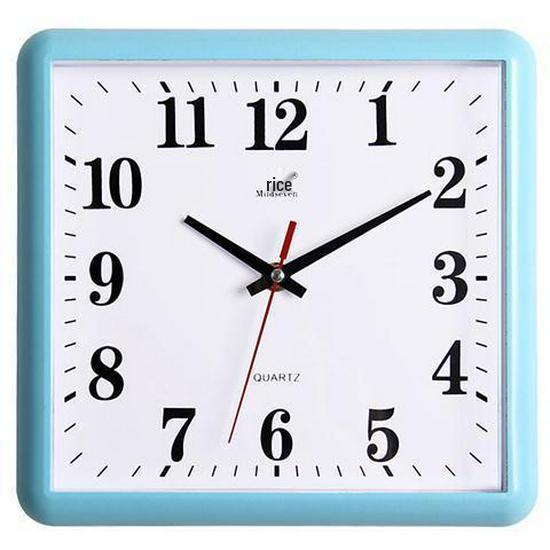 Silent Square Quartz Wall Clock with Perpetual Calendar - Creative, Fashionable Art Design for Living Room
