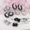Stainless Steel Hip Hop Men's Fashion Stud Earrings Set - Unique Cross-border Style