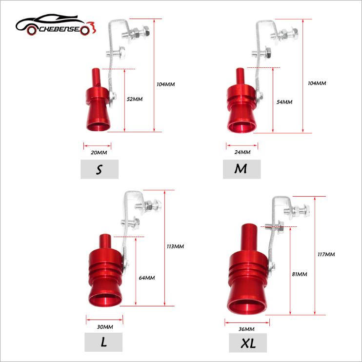Universal Turbo Sound Simulator Whistle Car Exhaust Pipe  Sound Muffler Car Accessories