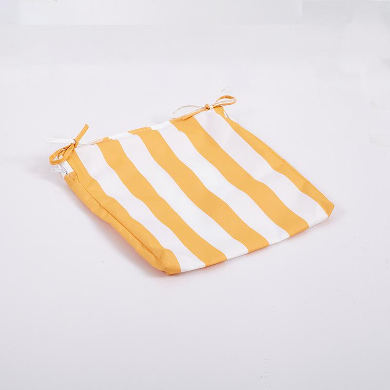 Outdoor Waterproof Cushion Cover, Garden Courtyard Sofa Rattan Chair Seat Pad Replacement, Anti-slip Lace-up Bench Cushion Cover