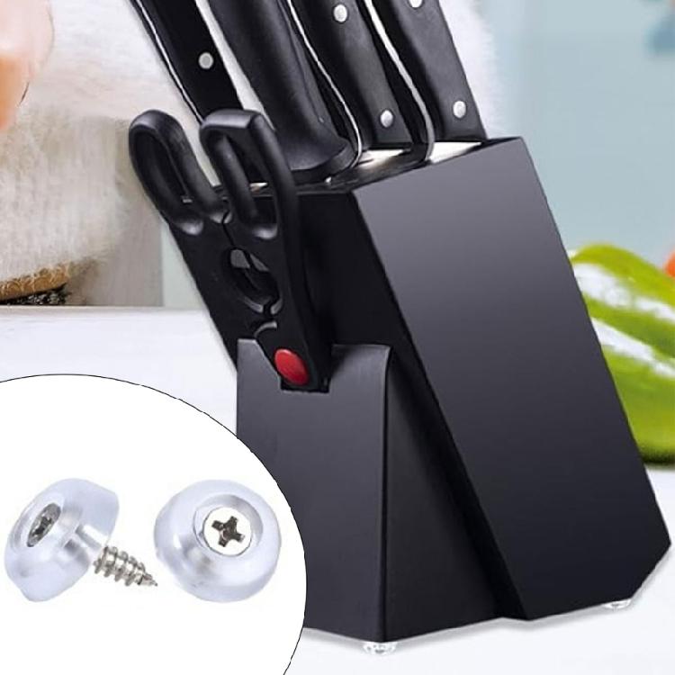 150Pcs Cutting Board Feet Bumper Screw On Rubber Feet with Screws Nonslip Round Chair Leg Caps Feet Pad Enduring