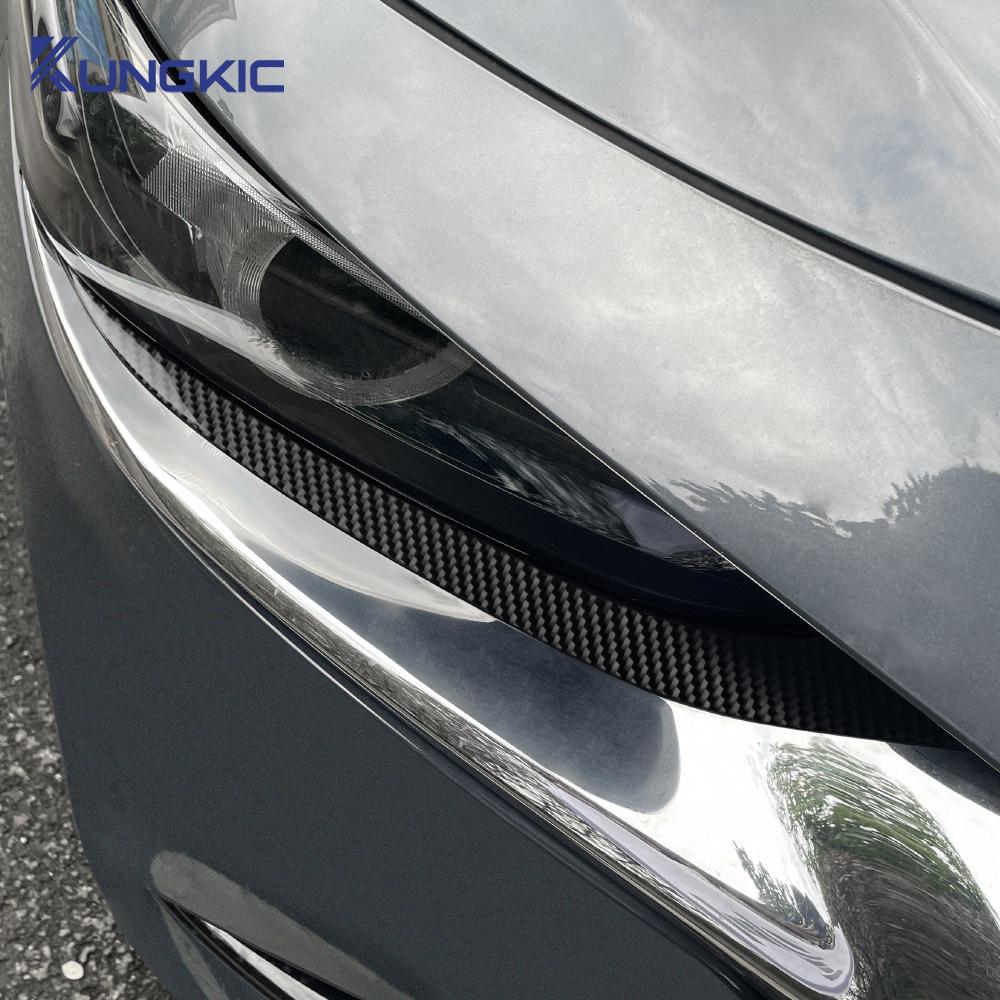 Real Soft Carbon Fiber Sticker For Mazda 3 Axela BP 2019 2020 2025 2025 2025 2025 2025 Car Lamp Eyebrow Decor Trim Accessories