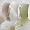 In-Stock Lace Ruffled Ribbon for Cake & Flower Packaging - 4cm Linen Gift Box Bow DIY Supplies
