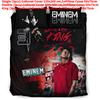 Set Biancheria da Letto Stampa Digitale 3D Eminem con Tessuto Cottonfeel per Arredo Camera da Letto Moderna