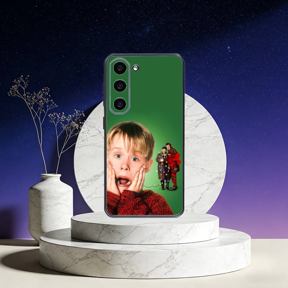 

Funny TV Home Alone Phone Case For Samsung Galaxy A73,A72,A71,A70,A53,A52,A51,Others Soft Black Cover Samsung a12