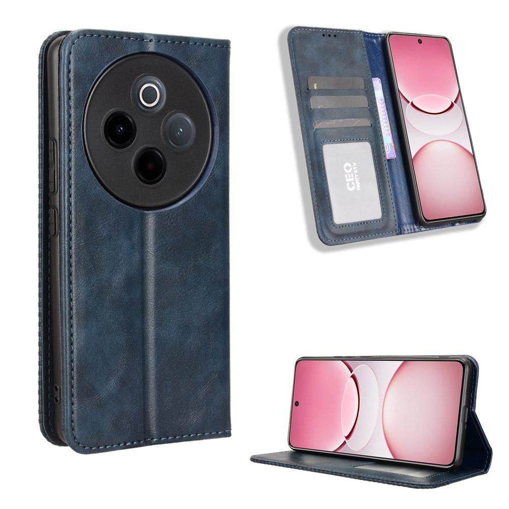 For Vivo Y300 Pro 5G/vivo Y300 Pro+ 5G/vivo iQOO Z10 5G Leather Case Wallet Stand Retro Texture Phone Cover