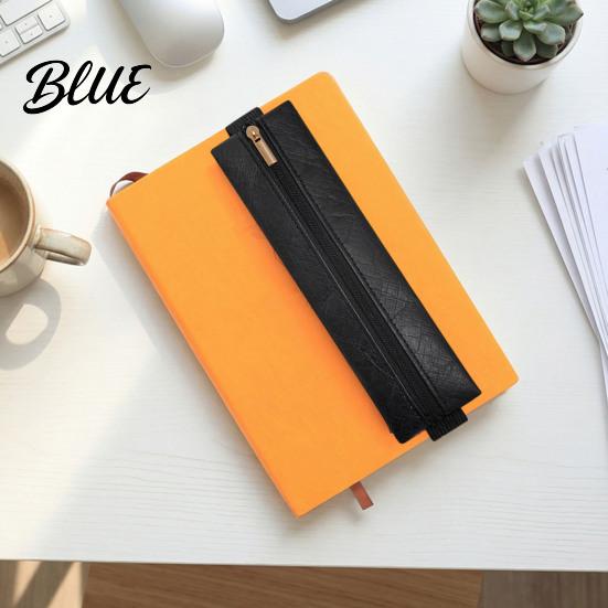 Professional Accessory Organizer Zipper Pen Holder for Notebook with Adjustable Elastic Band Slim Portable Stationery Design Lightweight Pouch,