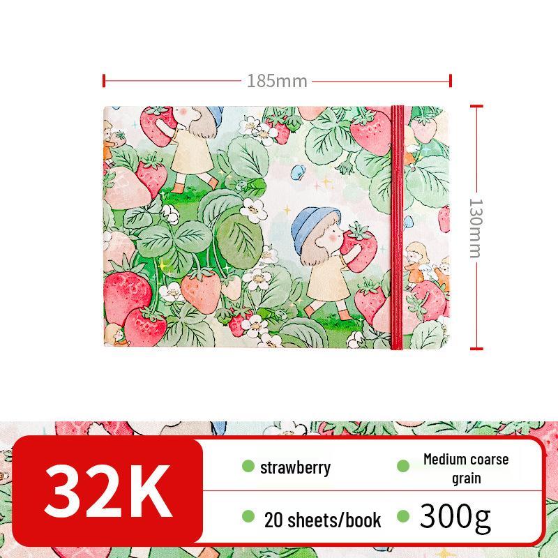 Libro da Colorare Spesso Feile Bird per Bambini con Linee ad Acquerello e Matite Colorate per Alleviare lo Stress