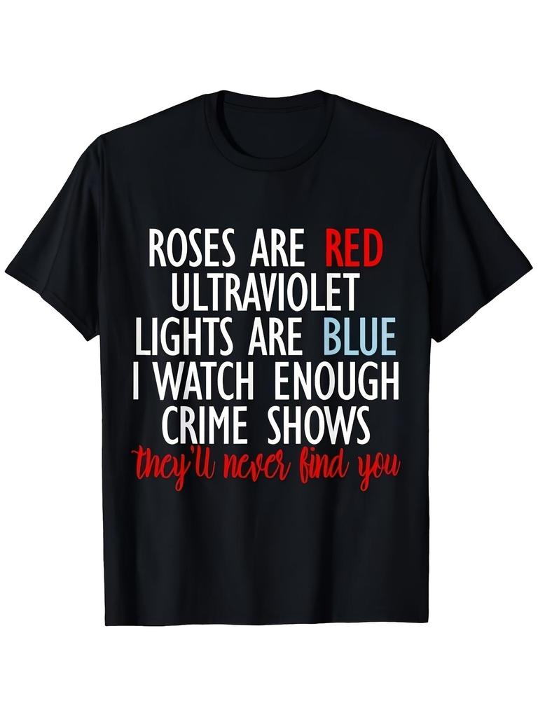Women'S Patterned T-Shirt Rose Red Sky Blue True T-Shirt Casual Summer Crew Neck Top Slightly Stretchy Fabric Same Style for Men And Women 2026 Summer