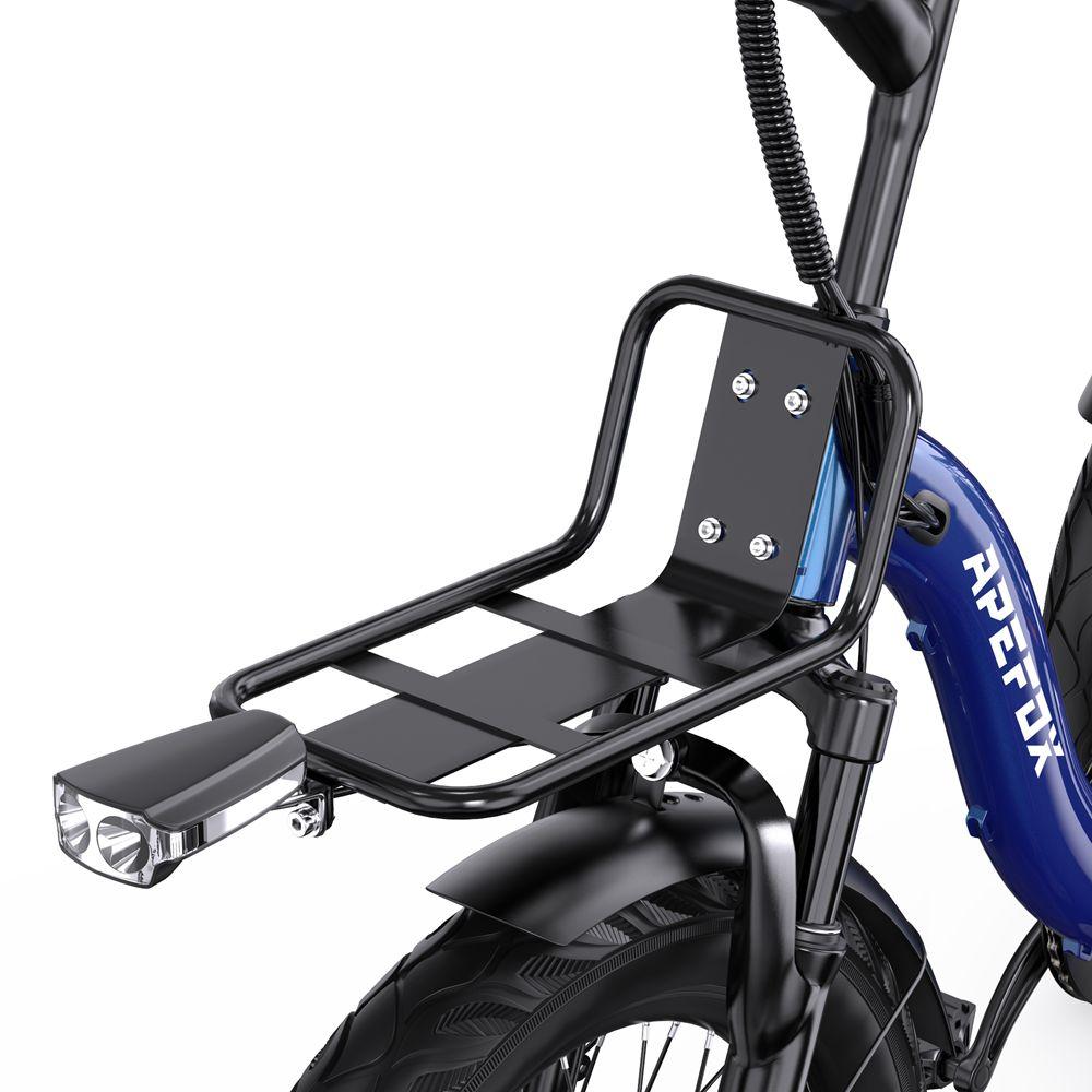 Elektrický bicykel Apefox Rh30 18" koleso 500W motor Mestský elektrický nákladný bicykel 48V 15Ah Dvojité kotúčové brzdy 7 rýchlostí Maximálny dojazd 70 km Modrý