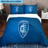 Empoli Crest Design 3PCS Bedding set,Ideal for1pc Duvet Cover And 2pcs Pillowcases Perfect for Christmas gift,Ideal for Bedroom, Dormitory
