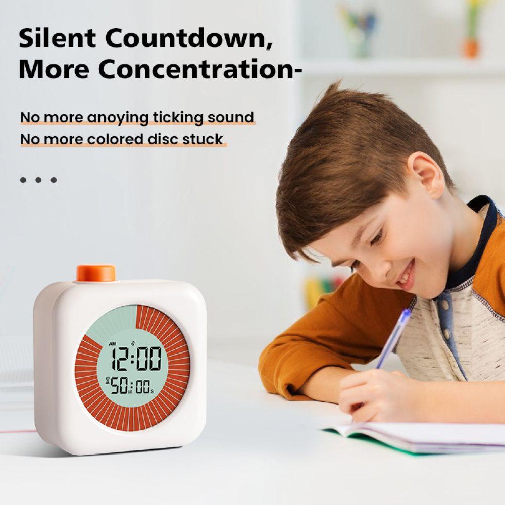 Visual Timer Digital Countdown Timer 60-Minute Silent Classroom Timer Management Tool for Home School Office Kitchen