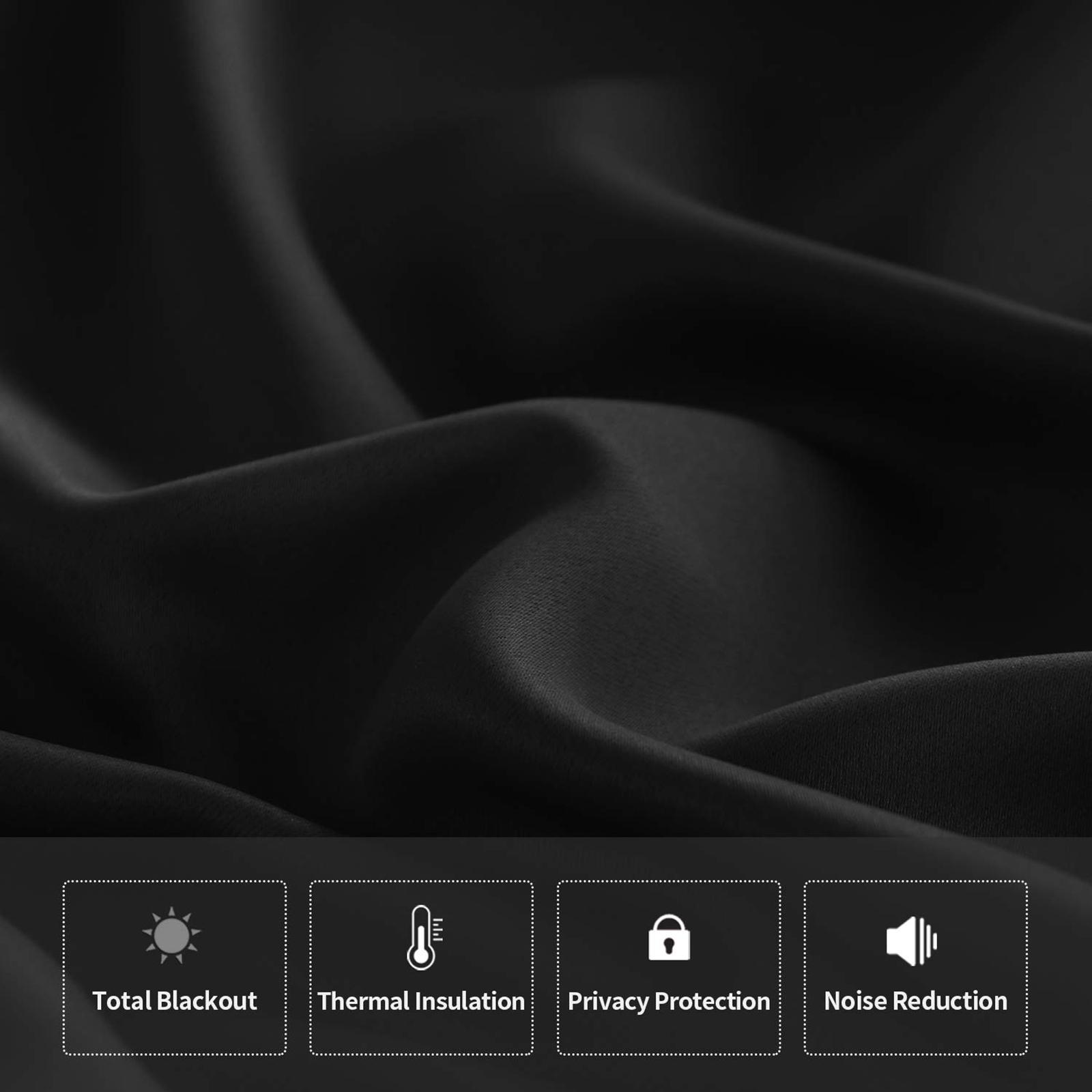 

1/2 шт. Панельные затемняющие шторы, черные шторы, уменьшающие свет, теплоизоляционные для гостиной, спальни, офиса, украшения окна 106x213cm 1pc