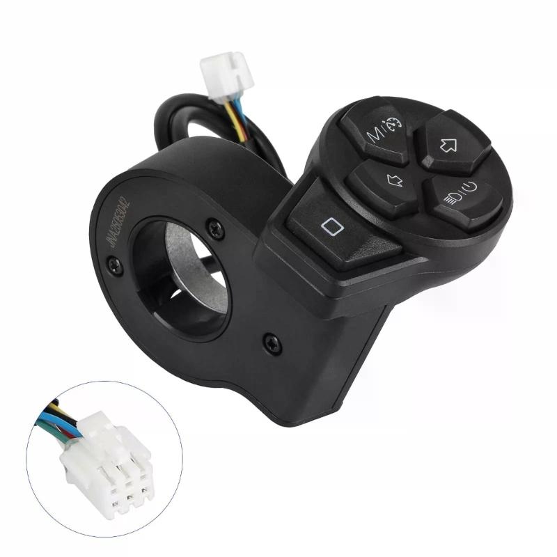 Waterproof Headlight Button Switches Replacement Electric Scooter Turn Signal Switches for ZT3/G3/F3 Scooter Accessories