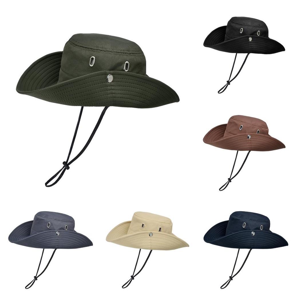 Outdoor Sun Protection Fisherman Hat With Large Brim For Travel And Hiking