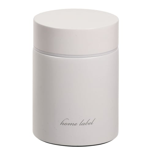 PEARL METAL Food Mug 165 Home Label Gray White DC-6013