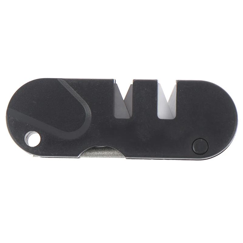 Portable Tungsten Ceramic Carbide Knife Whetstone Sharpener Tool Camp Outdoor Knife Sharpener