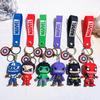Unique Superhero Keychain Dark Version Featuring Captain America Hulk Batman Iron Man