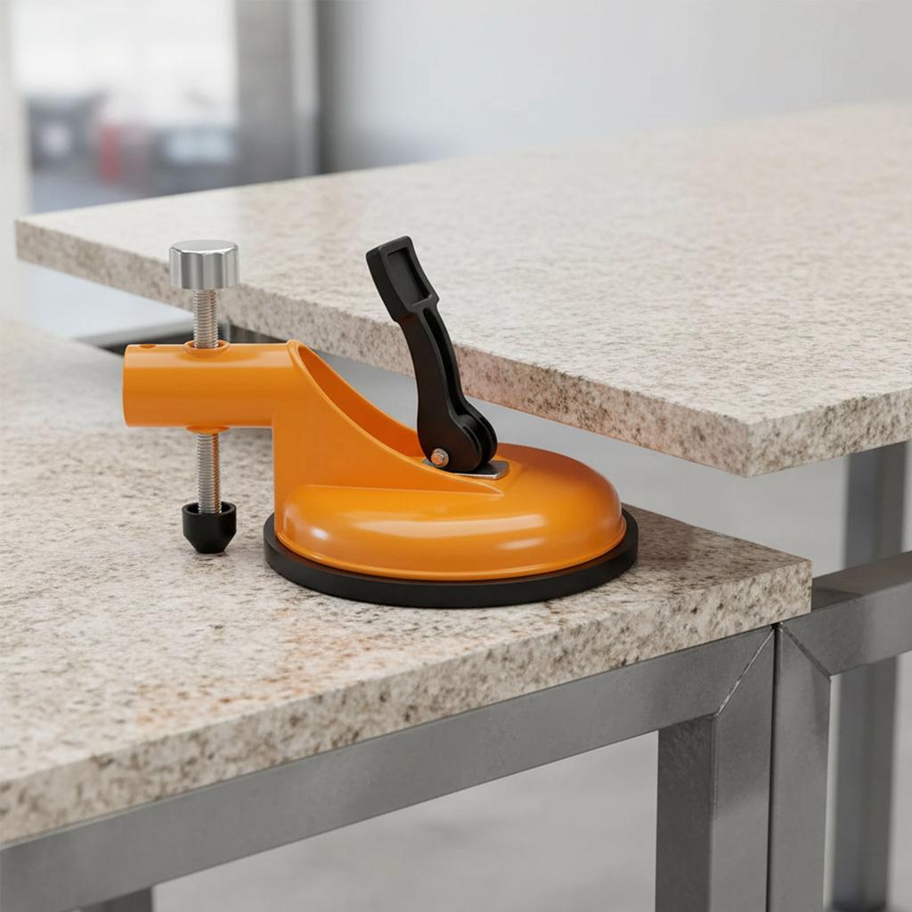 Heavy Duty Aluminum Alloy Wall Tile Leveler Adjustable Height Setter Floor Seam Fixer Tool for Stone Slab Installation & Repair