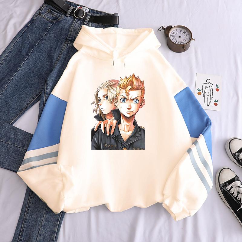 Winter Tokyo Revengers Mikey Anime Hoodies Sano Manjirou Hanagaki Takemichi Printed Men Women Fashion Long Sleeves Warm Sweatshirts