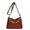 PU Umhängetasche Damen Schultertasche Mehrere Fächer Tasche für Mütter mittleren Alters