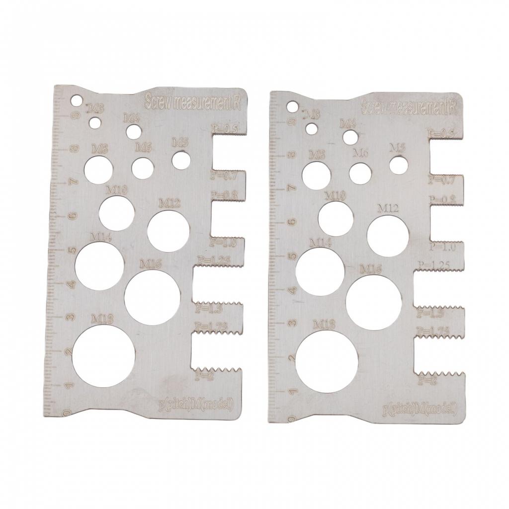 Metric Ruler Screw Pitch Gauge Thread Measuring Tool