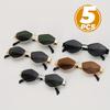 4 Pairs of Women's Metal Fashionable Glasses Men's Classic Retro Trendy Glasses Durable Summer Must-have