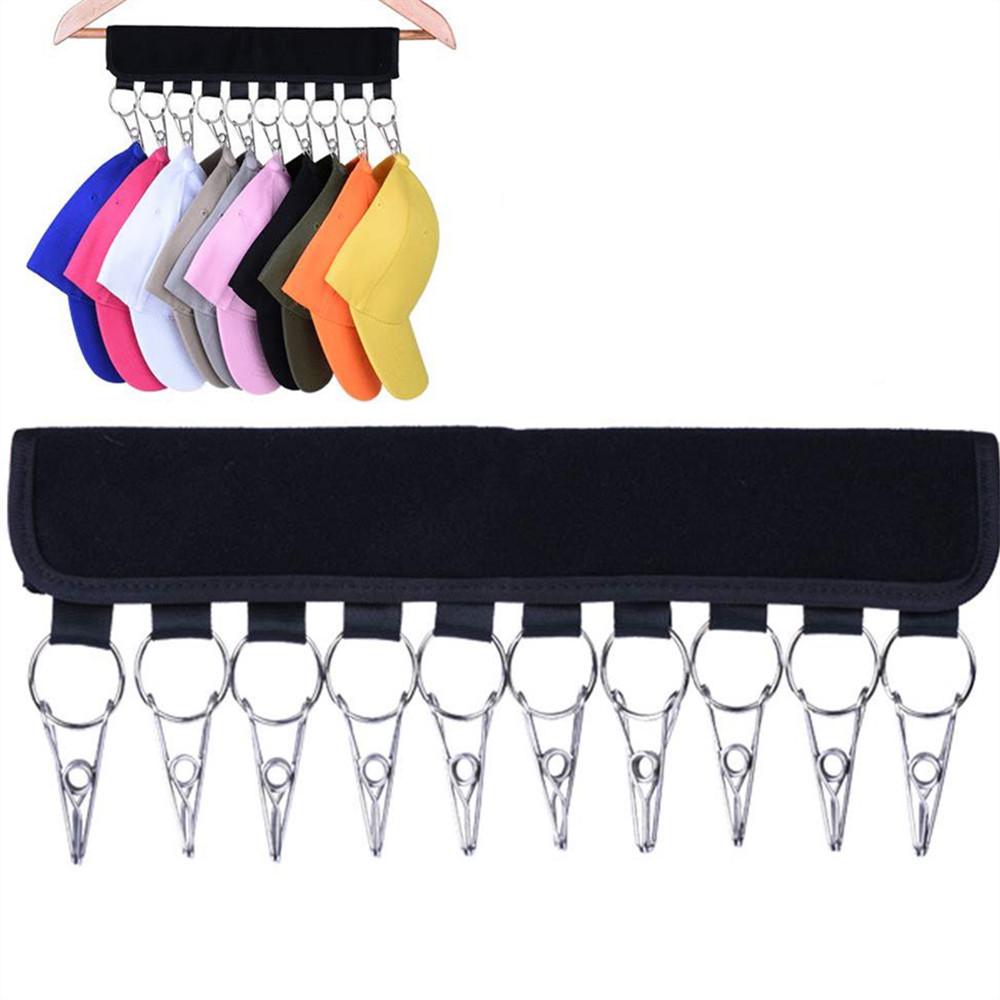 Closet Hat Organizer Hanger 10 Baseball Cap Holder Cleaner Keep Tidy  Rack