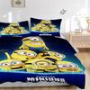 Minions Collection Adventure Print 3Pcs Bedding Setduvet Cover With 2 Bedropillowcase Home Birthday Gift