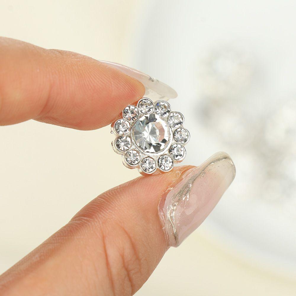 DIY Handarbeit Hemdknöpfe Scrapbook-Zubehör Basteldekoration Metall Strassknöpfe