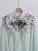 Women's Spring Summer Vintage Embroidery Pashmina Female  Shawl Cloak Pearl Collar R657