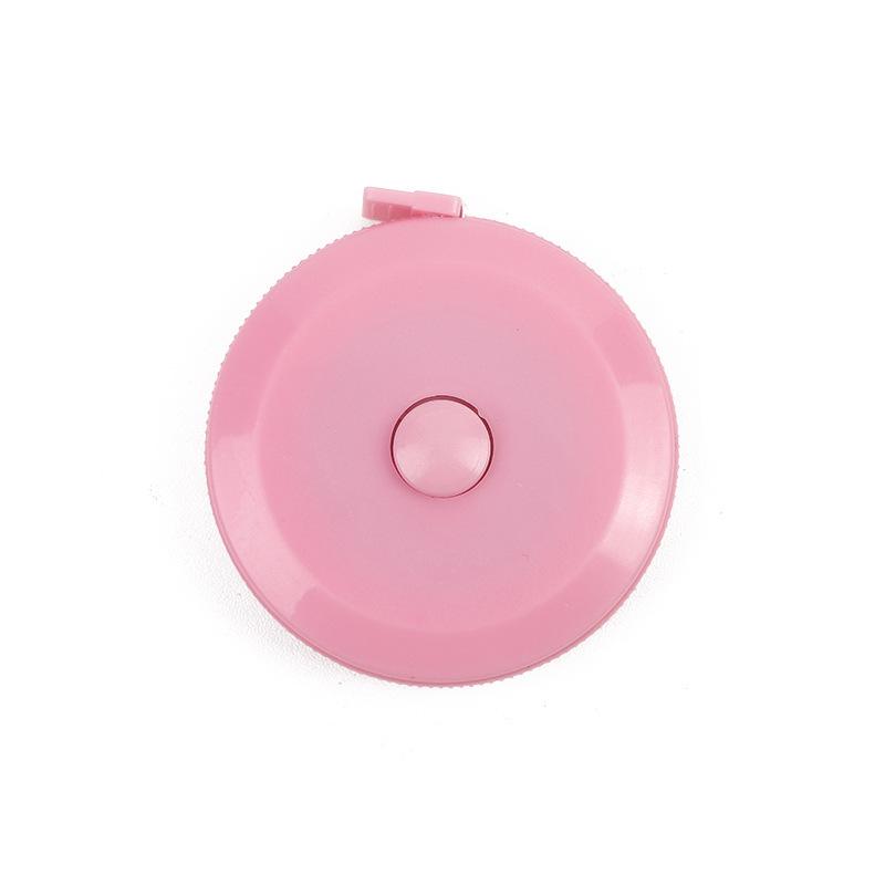 Yellow 1.5 Meter Soft Leather Tape Measure Automatic Telescopic Tape Measure Portable Circular Plastic Ruler