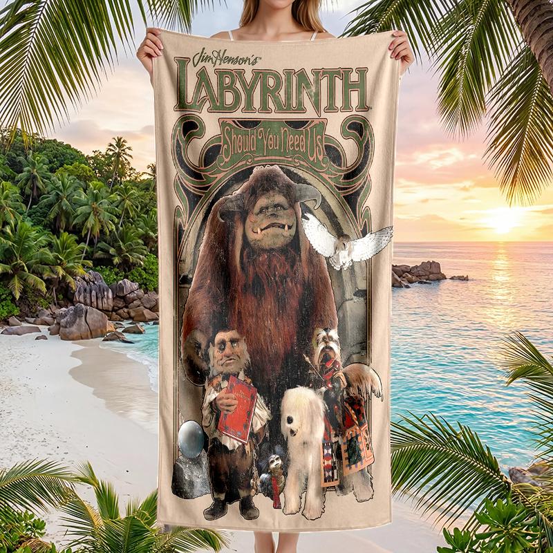 Labyrinth Fashion Beach Towel: Ideal for Summer Adventures Soft, absorbent and quick drying suitable for swimming and bathing
