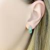 Silver Earrings with Natural Emerald 2.851ct (2111139)
