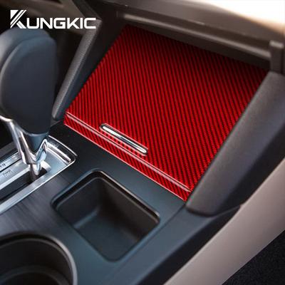 Real Soft Carbon Fiber Sticker For Subaru Legacy Outback 2015 2016 2017 2018 2019 LHD RHD Car Front Door Strip Interior Trim