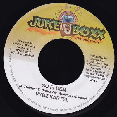 7palcová deska VYBZ KARTEL - Go Fi Dem NONE Juke Boxx Produ 2007 Jamajka Reggae, Ska & Dub Použitá