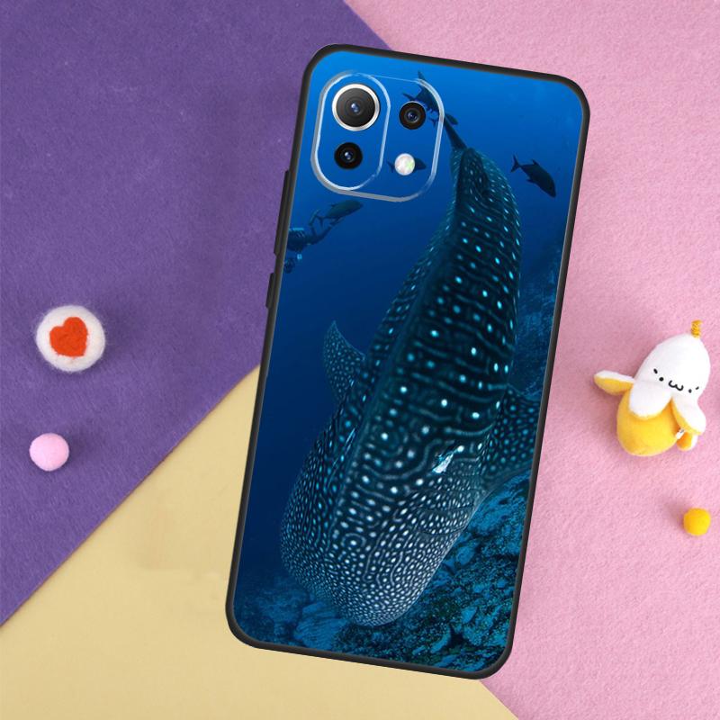 Ocean Whale Shark Swimming Case For Xiaomi 14T 11T 12T 13T Pro 13 14 15 Ultra POCO X7 Pro X3 X5 X6 F5 F6 M6 Pro Cover